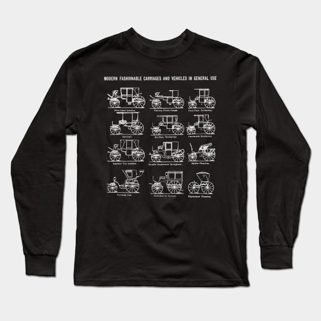 fashionable carriages Long Sleeve T-Shirt by retroracing